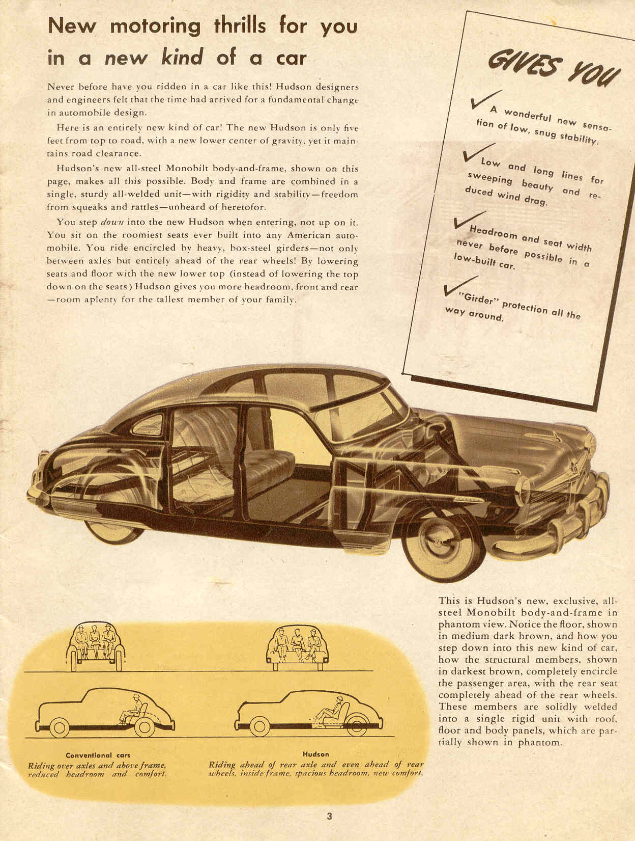 1948 Hudson Information Brochure Page 17
